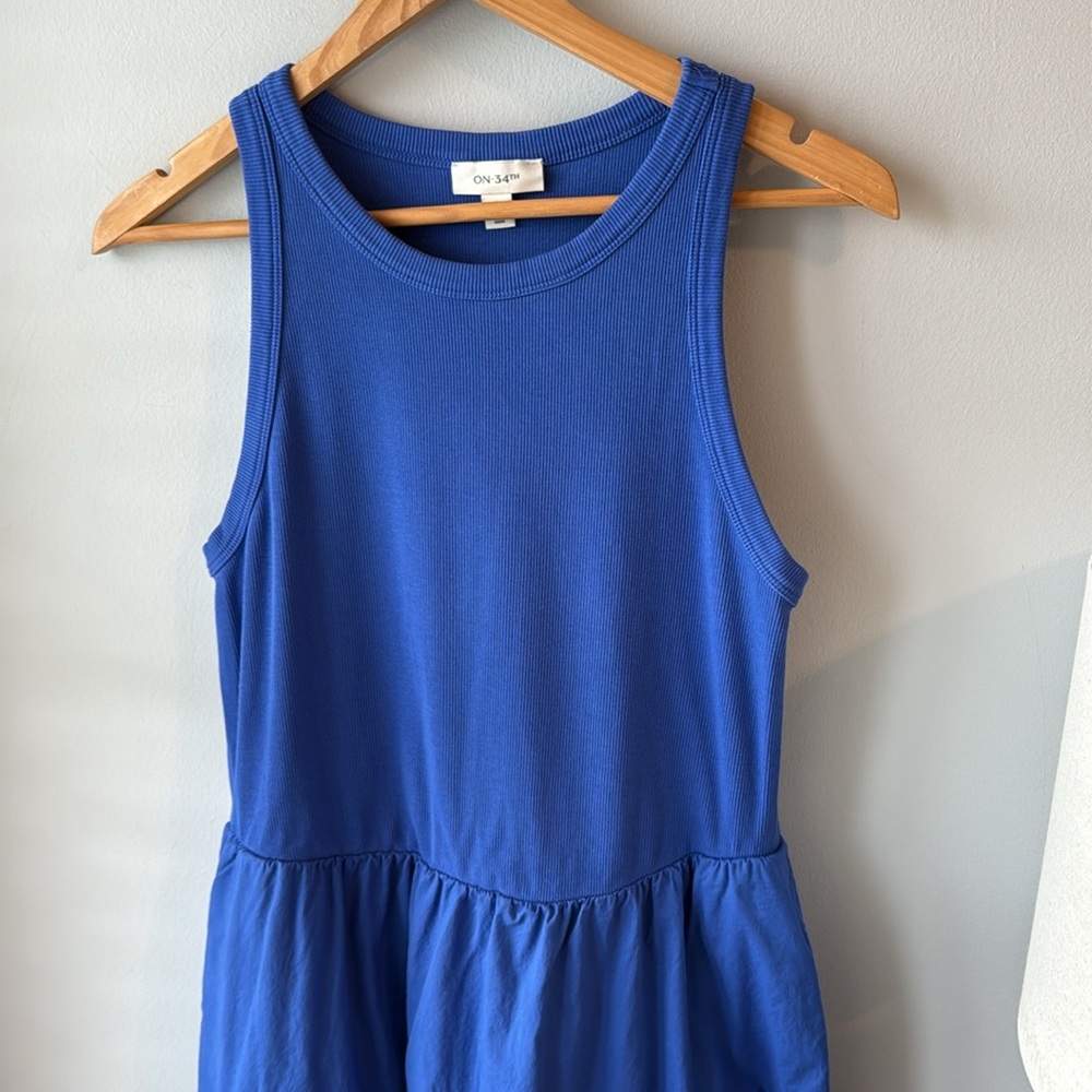 On 34th Round Neck Ribbed‎ Midi Dress - Picture 2 of 8